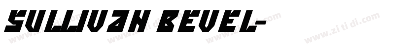 Sullivan Bevel字体转换